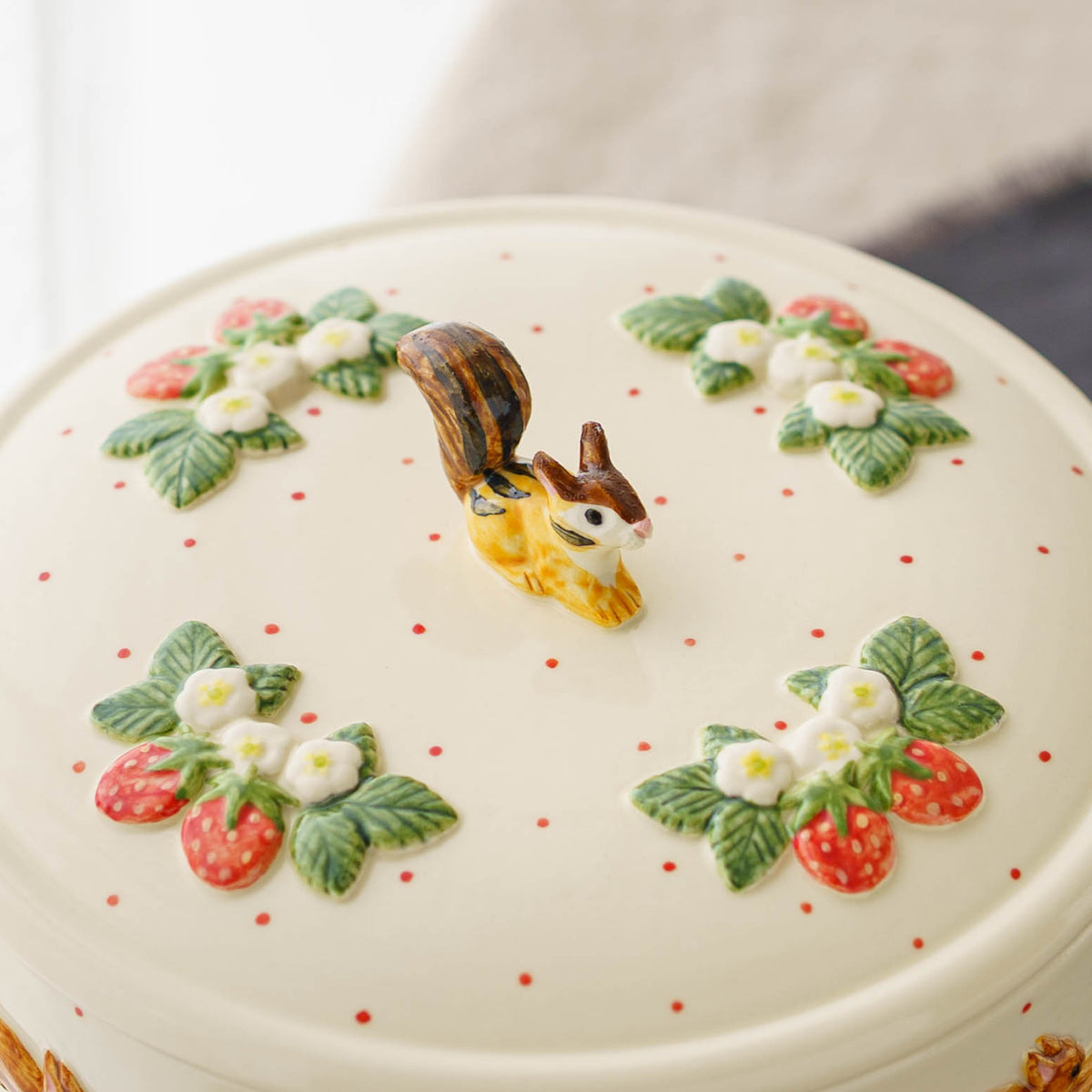 Japanese Tiered Box Squirrel and Strawberry | Sugar Poppo