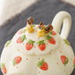 Tea Pot W Squirrel Little Strawberry | Sugar Poppo