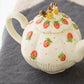 Tea Pot W Squirrel Little Strawberry | Sugar Poppo
