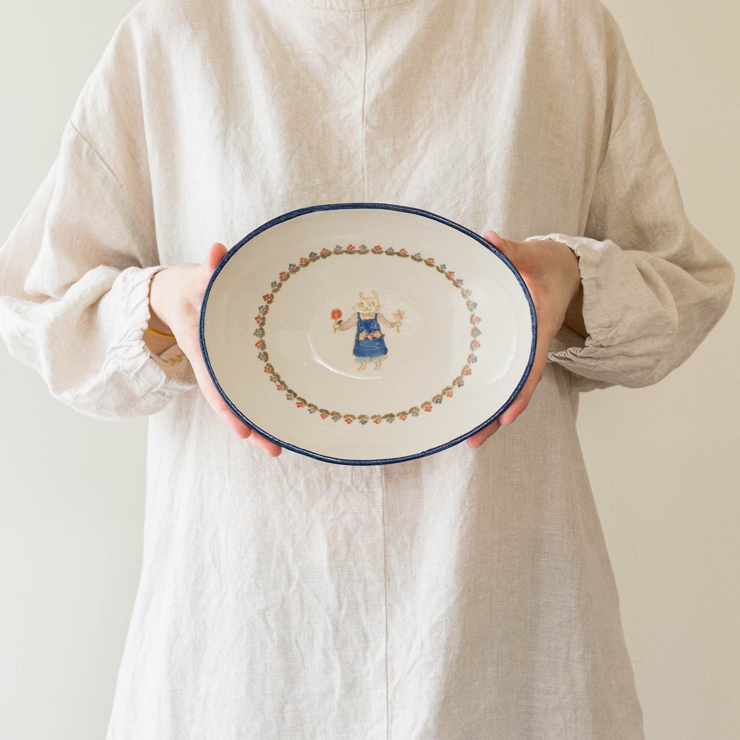 Oval Curry Plate C | Yukiko Nagahama (Yabukarabou)