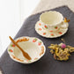 Cup & Saucer Squirrel Ruffle Strawberry | Sugar Poppo