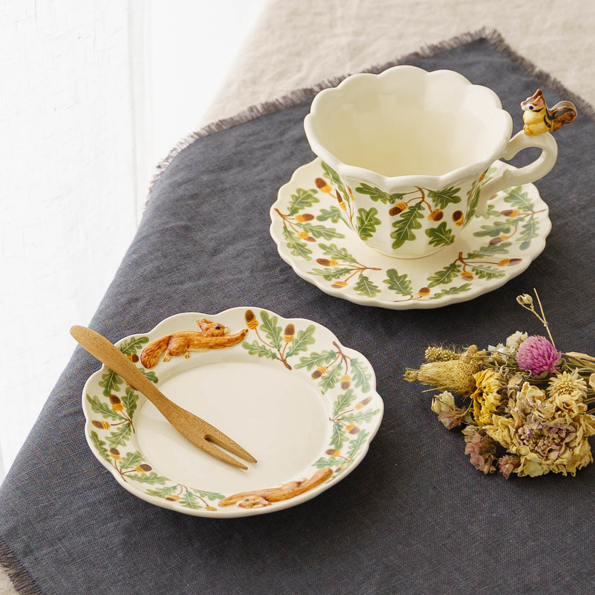 Cup & Saucer Ruffle Squirrel | Sugar Poppo