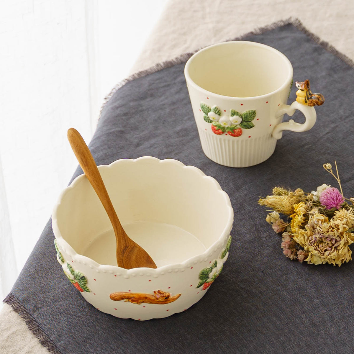 Mug Squirrel Strawberry | Sugar Poppo