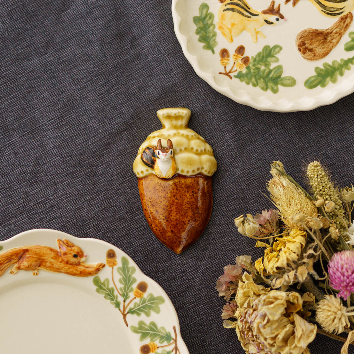 Chopstick Rest Squirrel & Acorn | Sugar Poppo