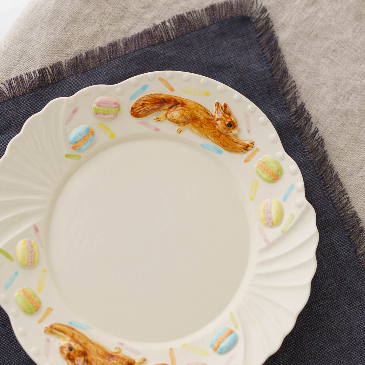 Antique Plate Hopping Squirrel Sweets S | Sugar Poppo