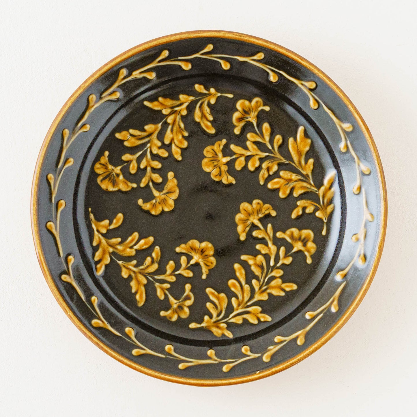 リム大皿　スリップウェア｜荒井彩乃