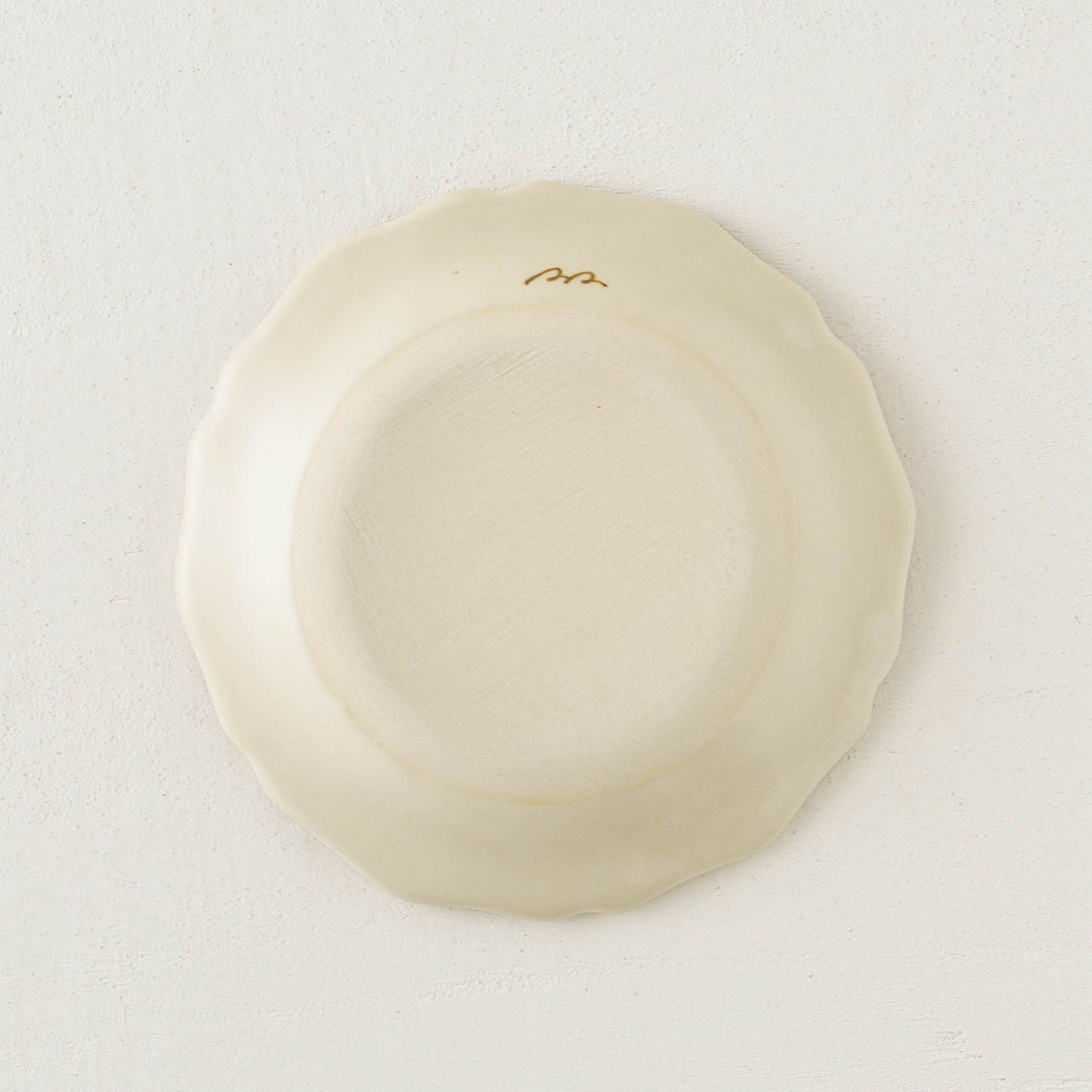 金彩レリーフ中皿　赤 x オレンジ｜荒井彩乃