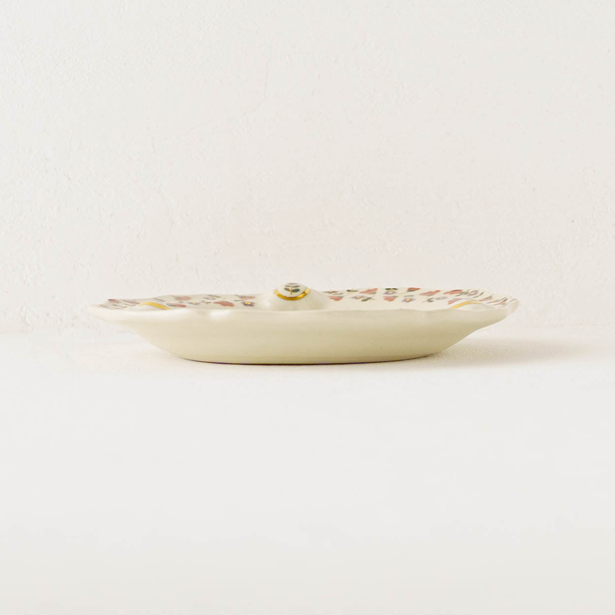 金彩レリーフ中皿　ピンク x パープル｜荒井彩乃