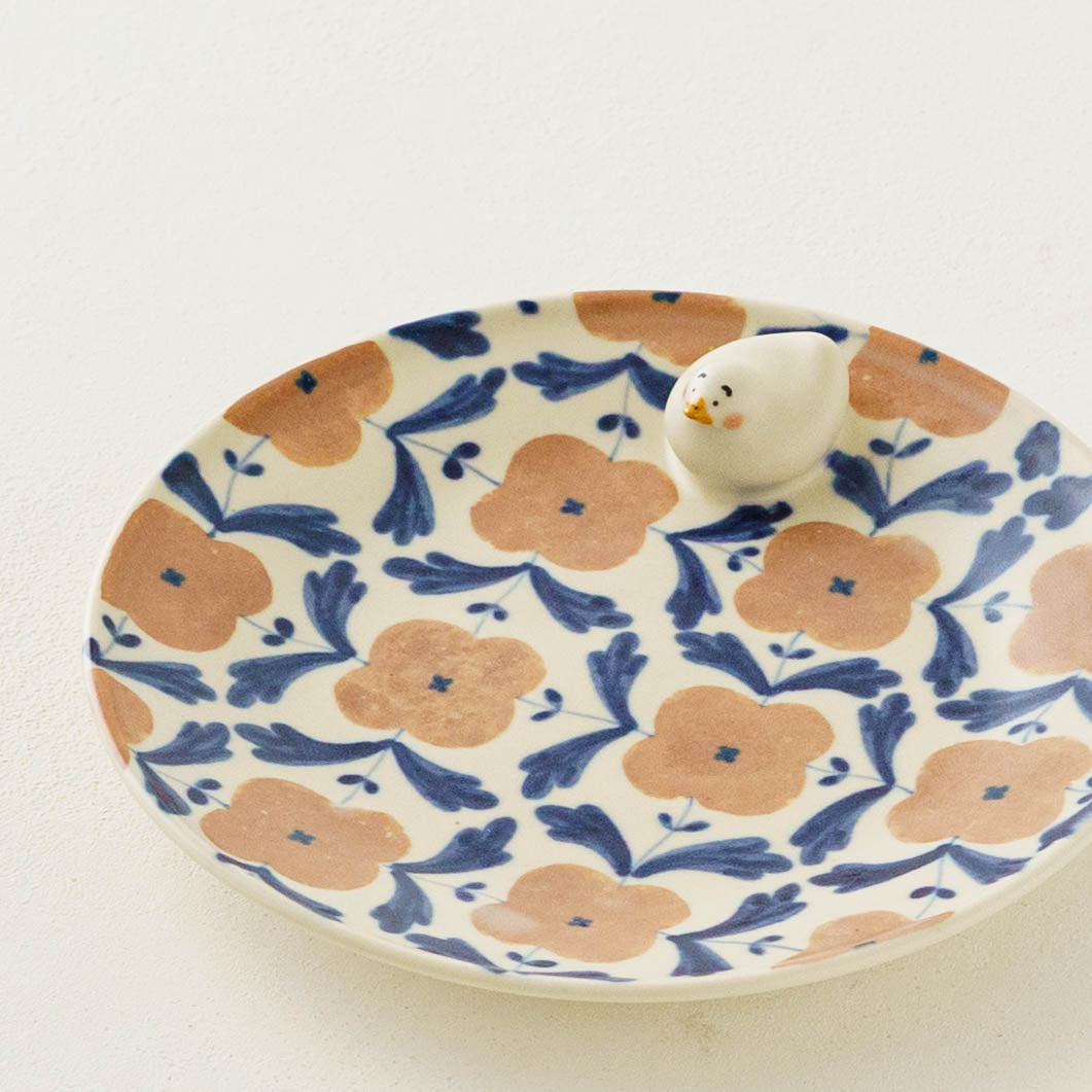 Plate duck pink blue M  | Ayano Arai