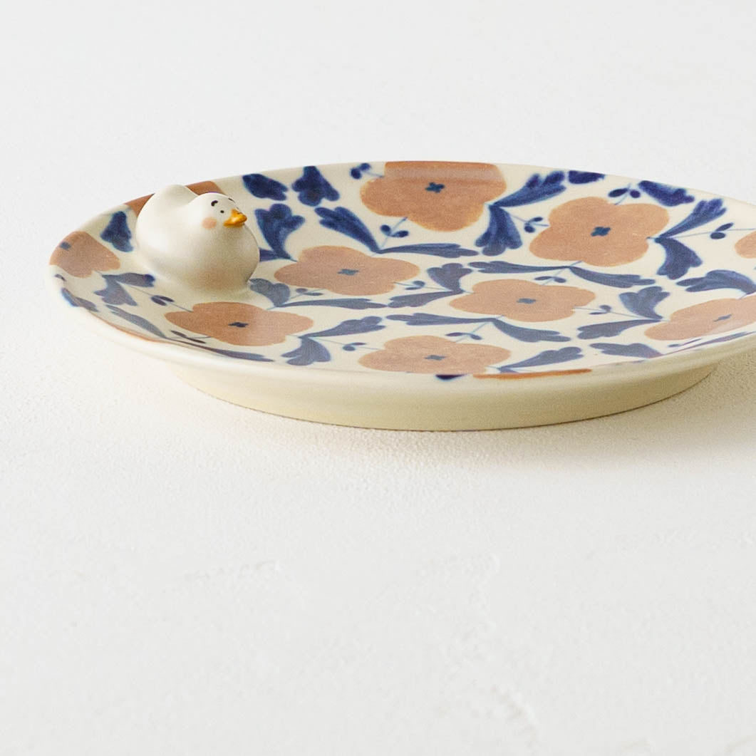 Plate duck pink blue M  | Ayano Arai