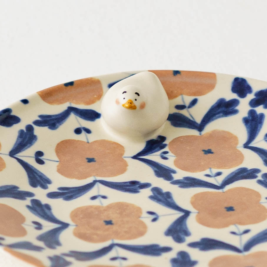 Plate duck pink blue M  | Ayano Arai