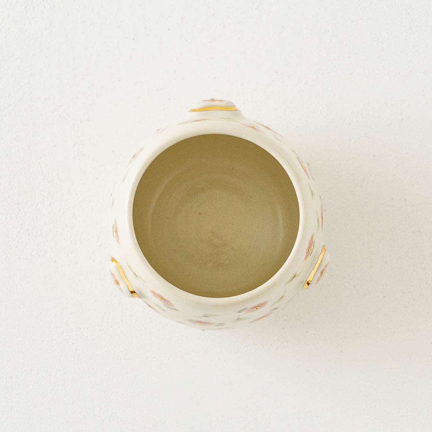 金彩レリーフカップ　ピンク x 薄緑｜荒井彩乃