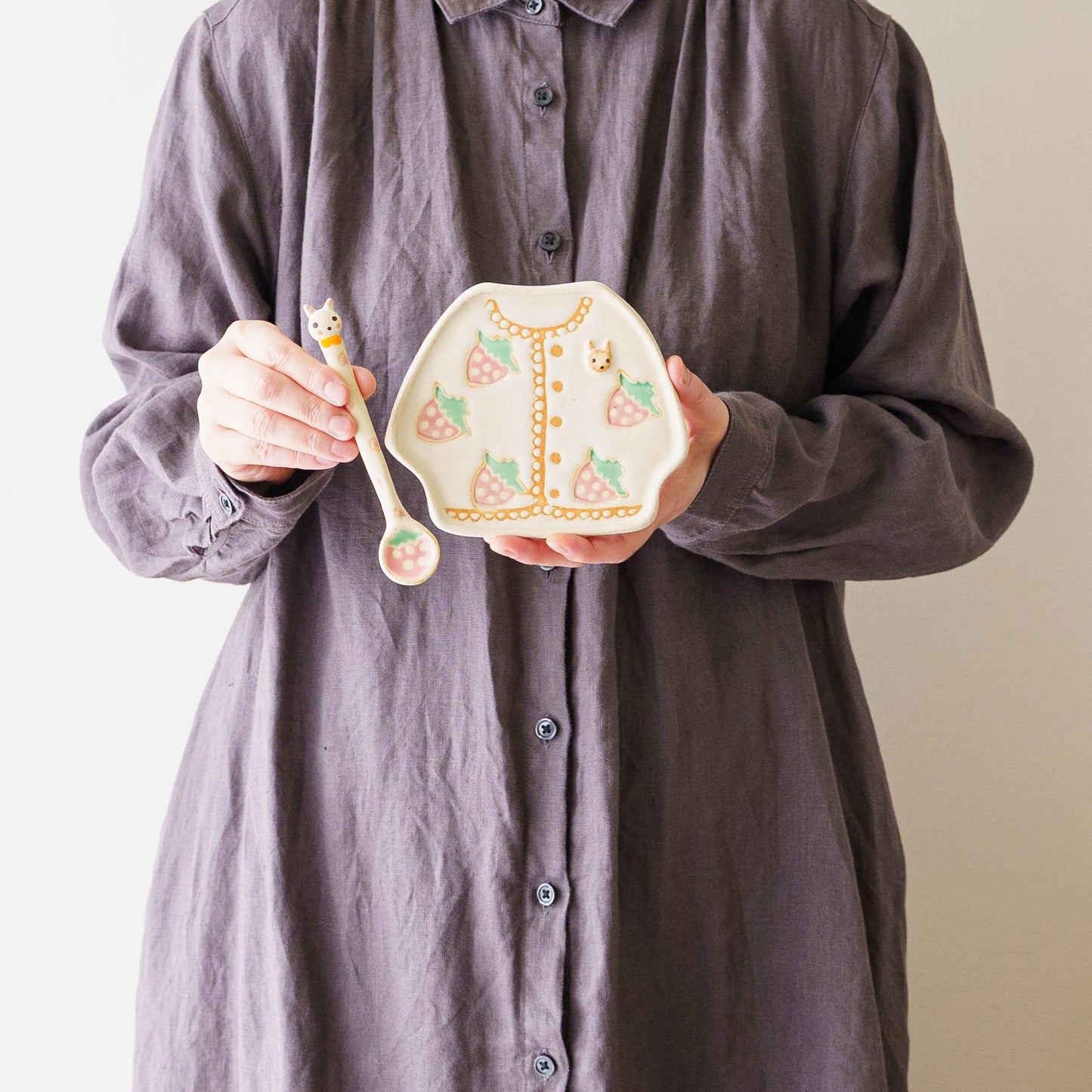 Spoon and Strawberry Cardigan Set | Ryoko Kimura