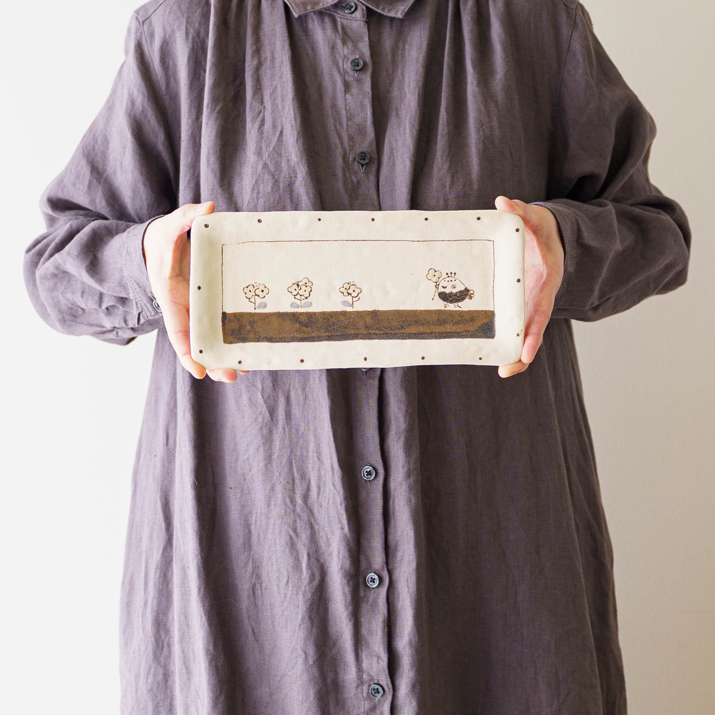 Tray L Bird | Maruban Ceramics Factory