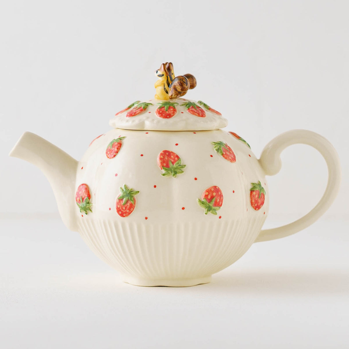 Tea Pot W Squirrel Little Strawberry | Sugar Poppo