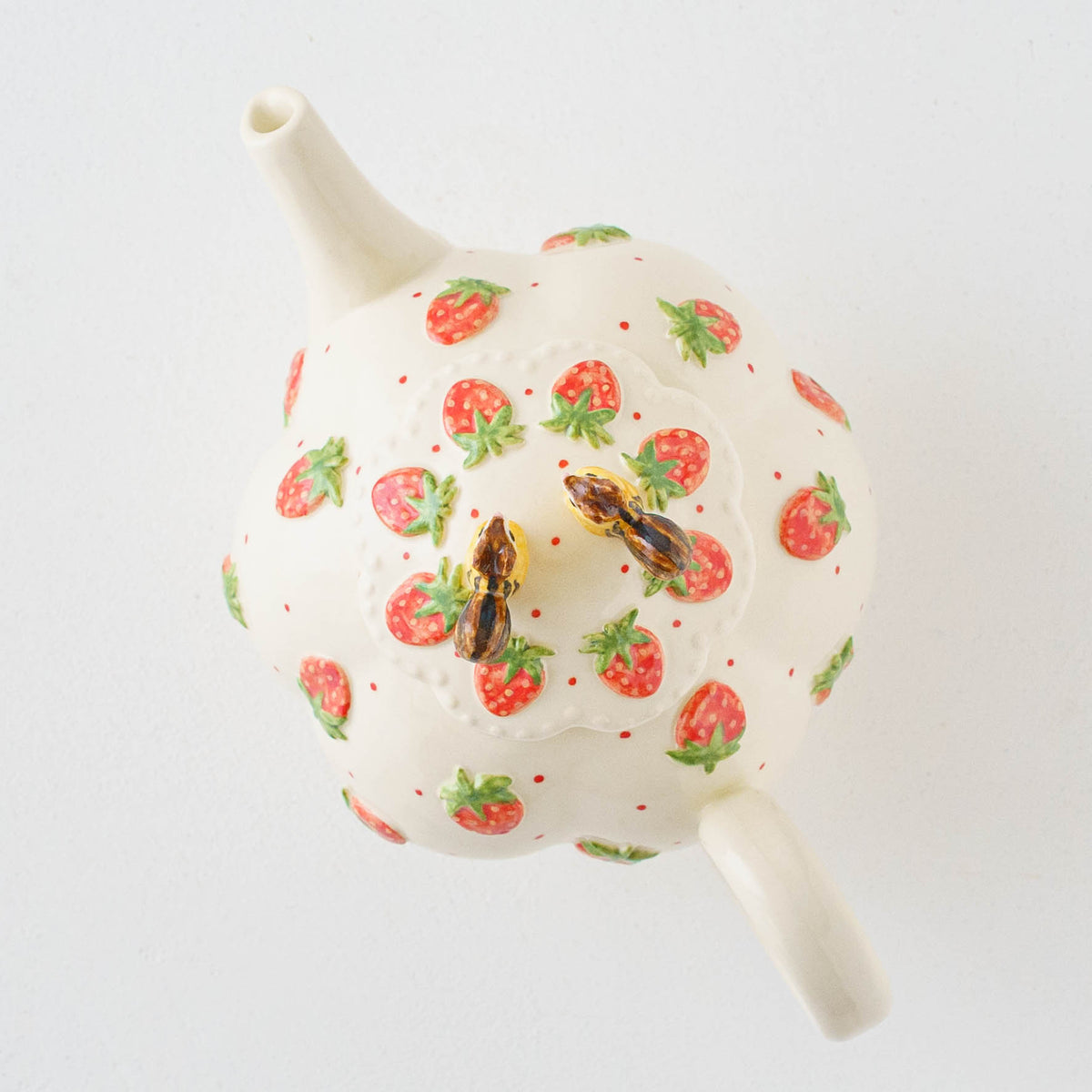 Tea Pot W Squirrel Little Strawberry | Sugar Poppo
