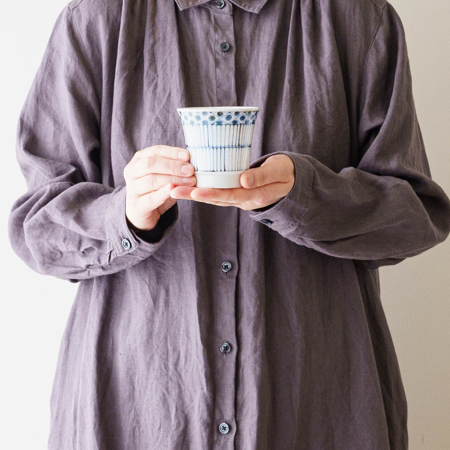 Teacup old Tobe pattern  Blue | Tosai gama