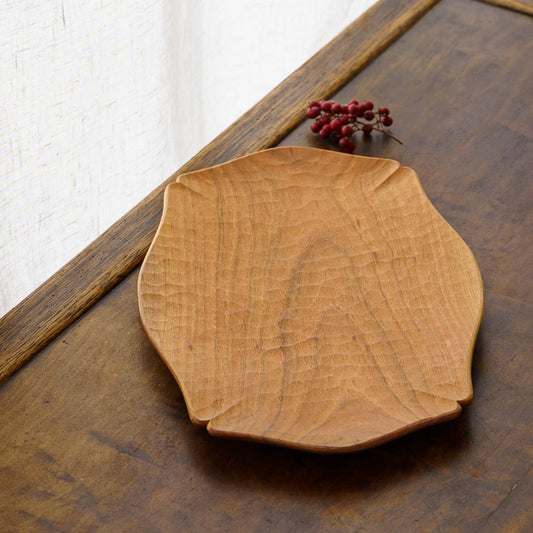 亀甲皿　大　山桜｜フナハシトモハル　