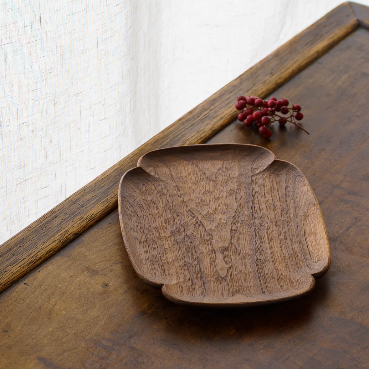 Mokko Plate Walnut | Funahashi Tomoharu