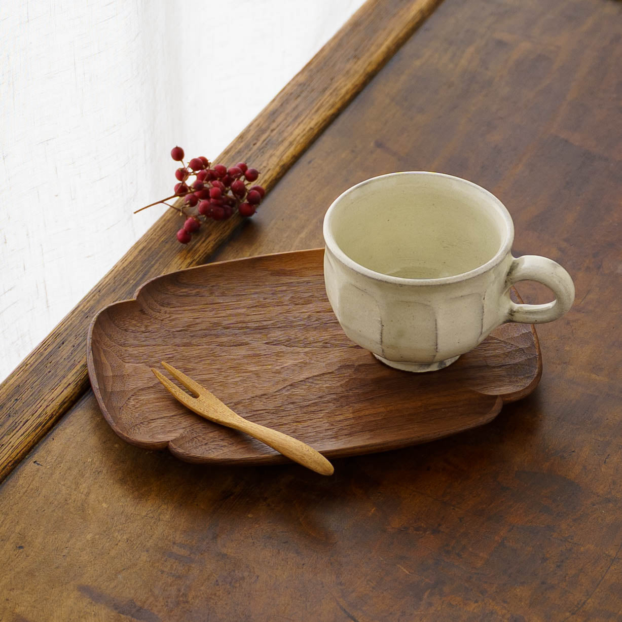 Mokko Plate Walnut | Funahashi Tomoharu