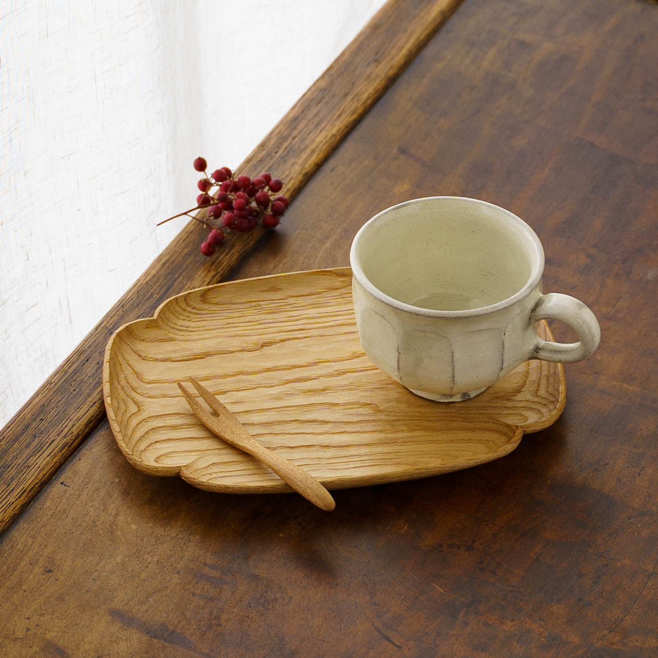 Mokko Plate chestnut | Tomoharu Funahashi