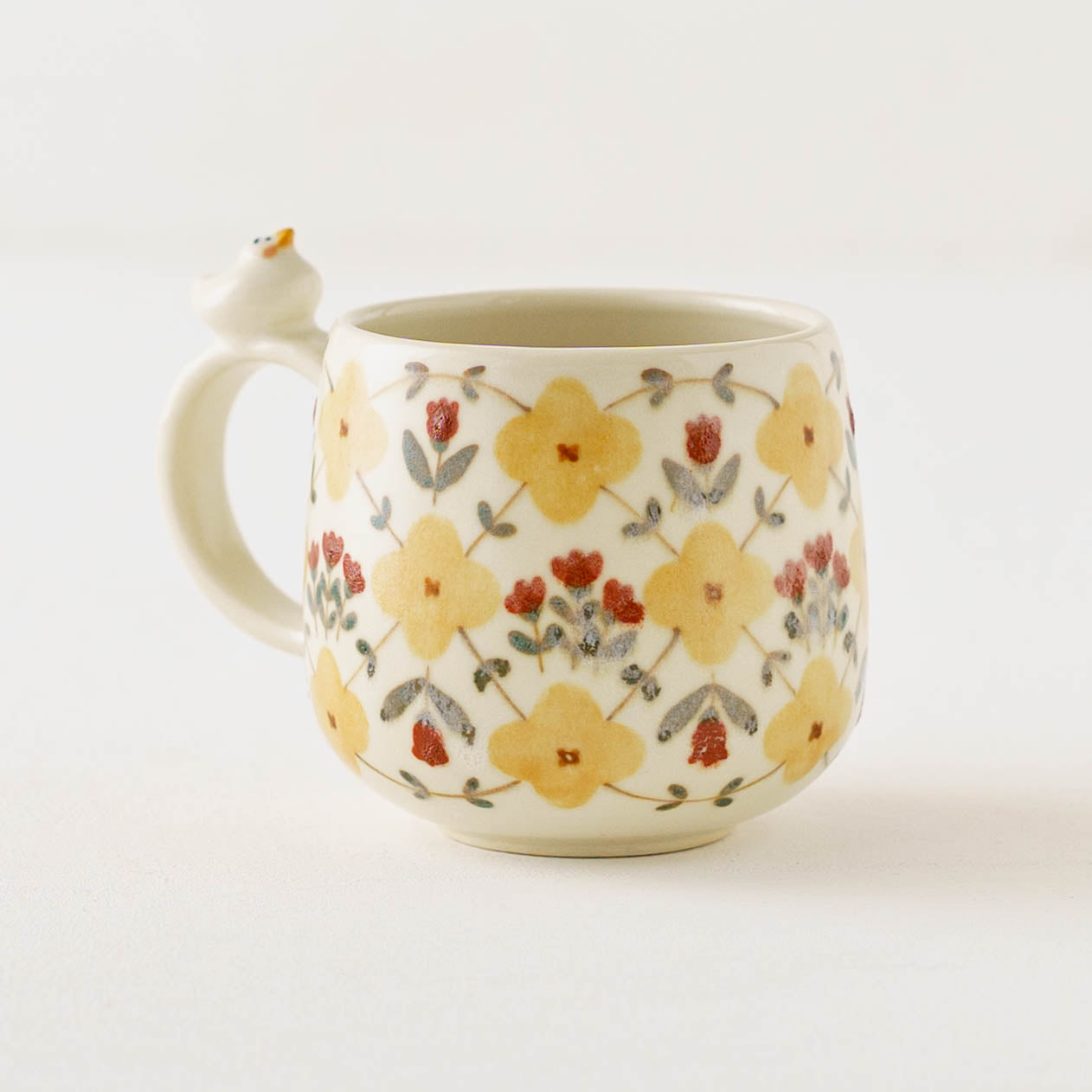 マグカップ　アヒル　黄色｜荒井彩乃