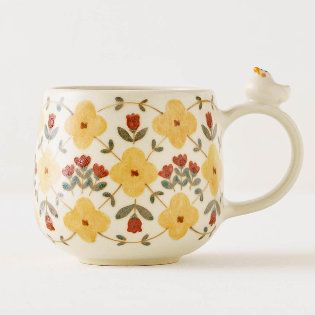 マグカップ　アヒル　黄色｜荒井彩乃