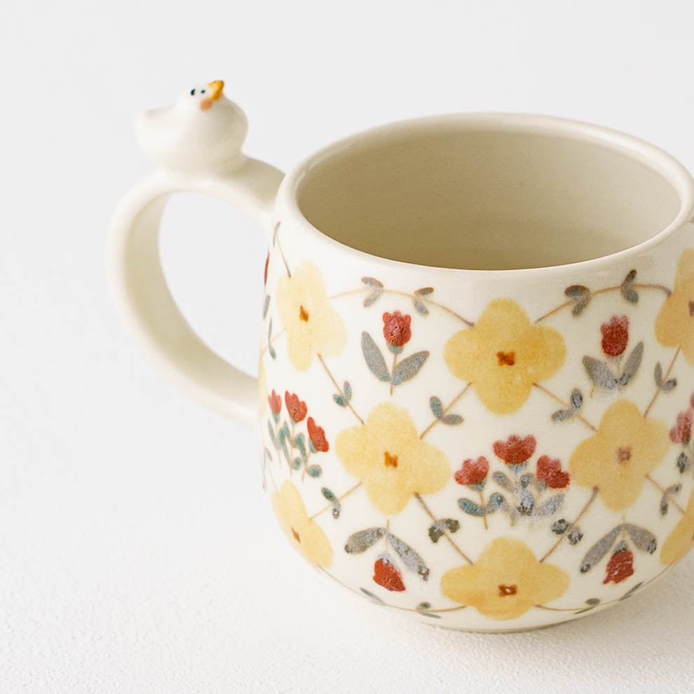 マグカップ　アヒル　黄色｜荒井彩乃