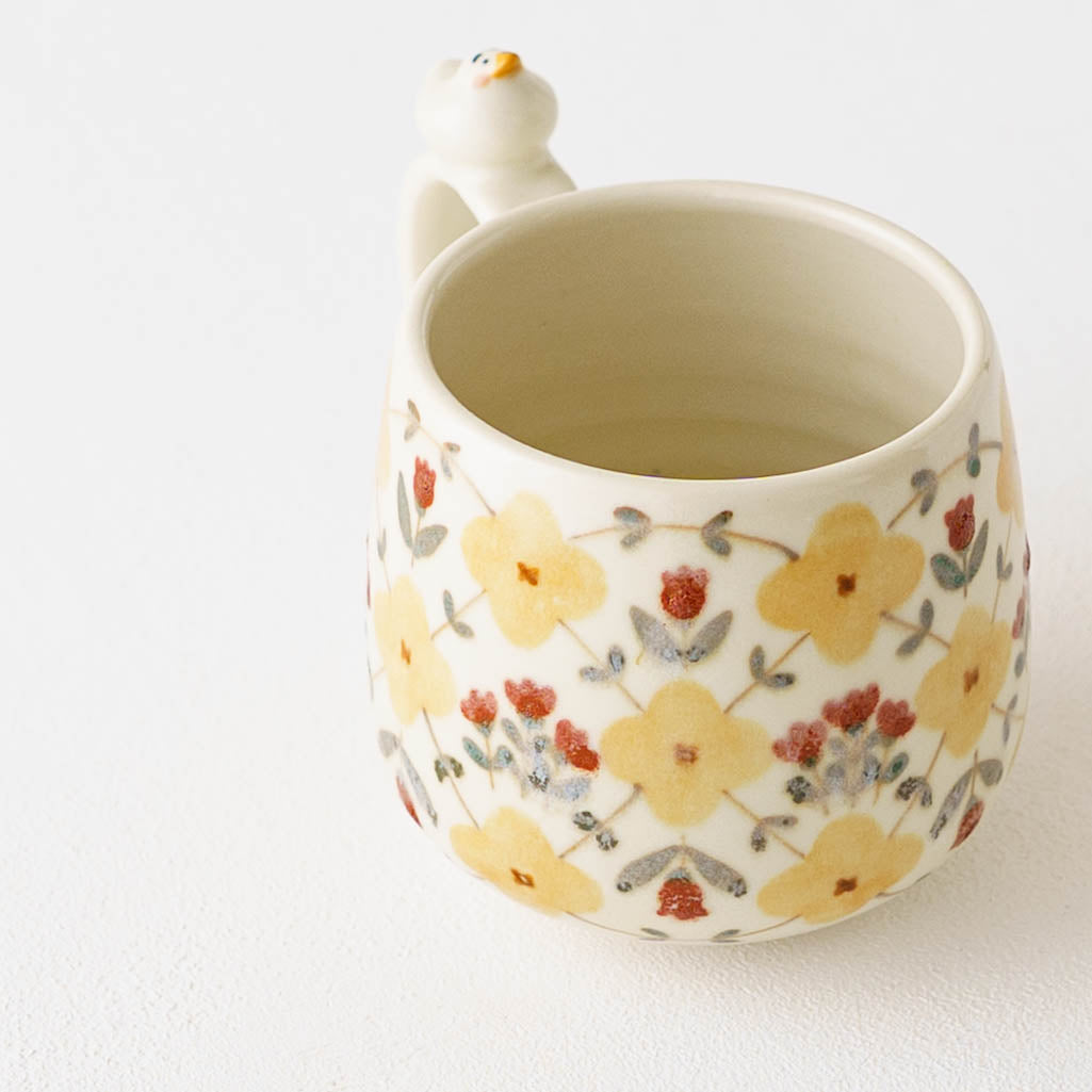 マグカップ　アヒル　黄色｜荒井彩乃