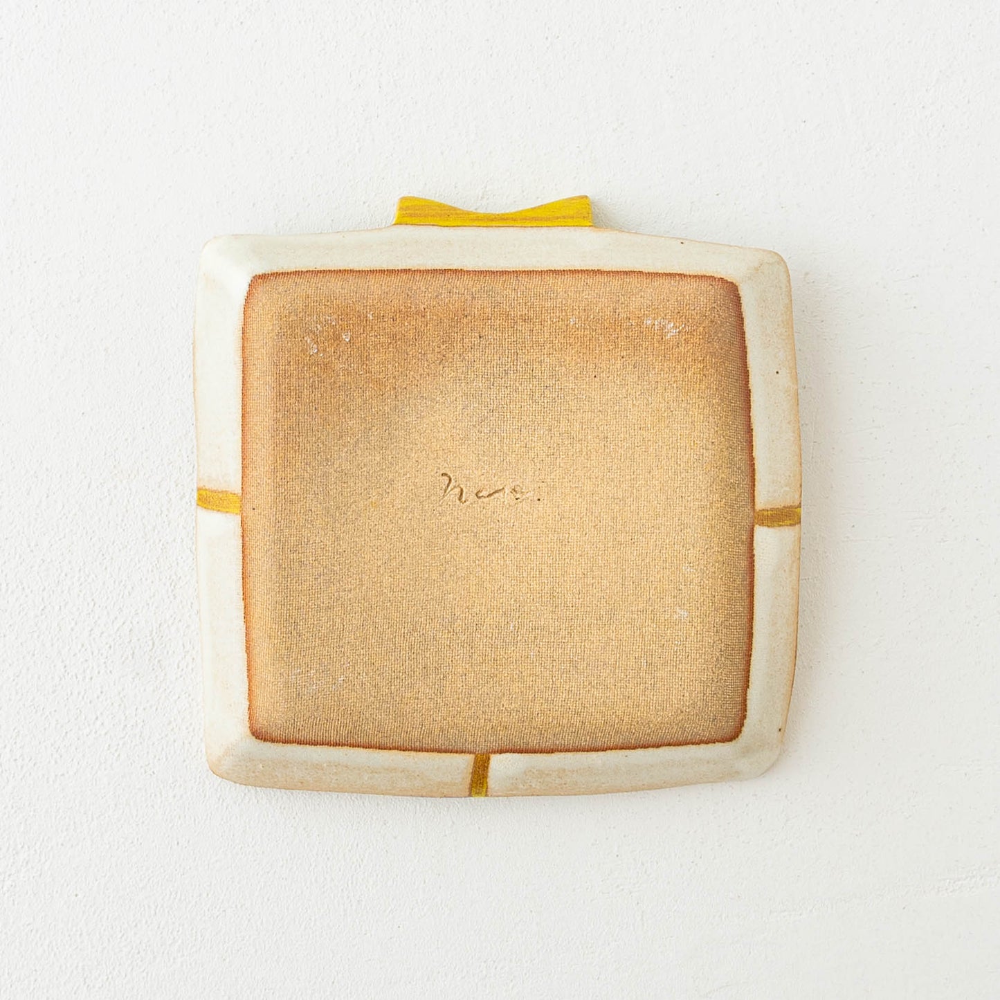 Gift plate beige x yellow cloth | Atelier monora