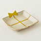 Gift plate beige x yellow cloth | Atelier monora