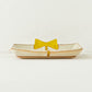 Gift plate beige x yellow cloth | Atelier monora