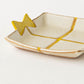 Gift plate beige x yellow cloth | Atelier monora