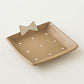 Present plate Karatsu x white dots｜Atelier monora