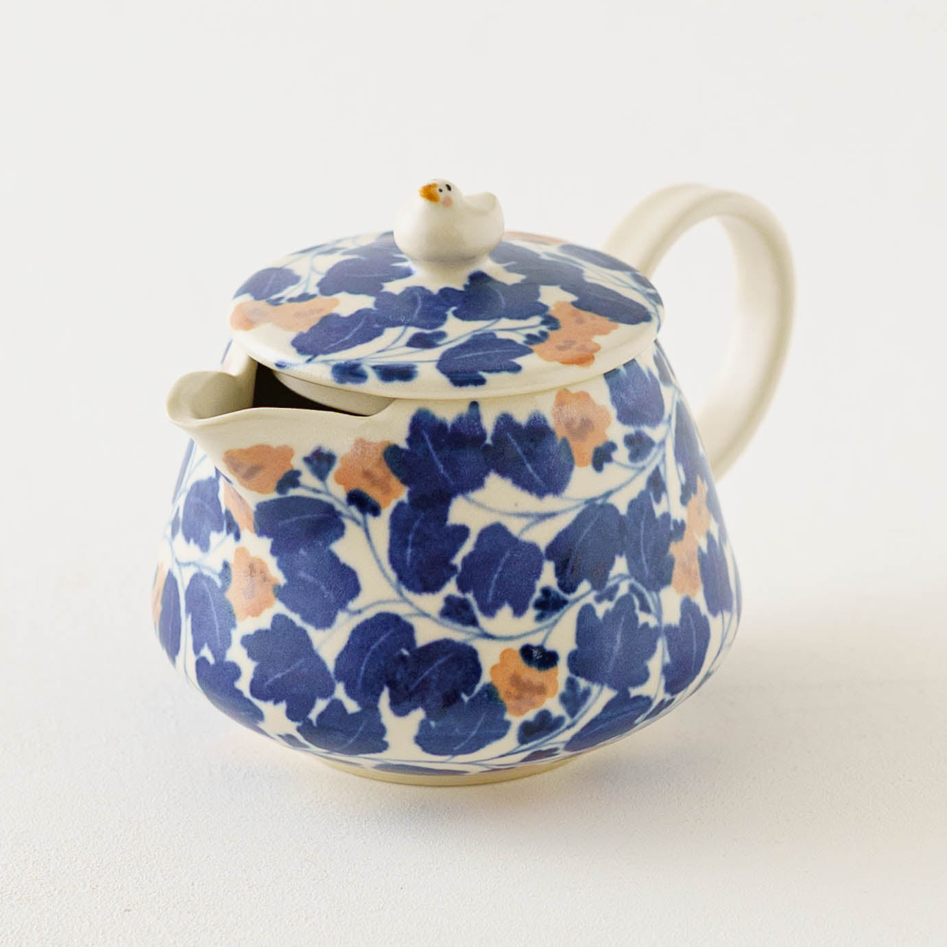 ポット　アヒル　ピンク x 青｜荒井彩乃