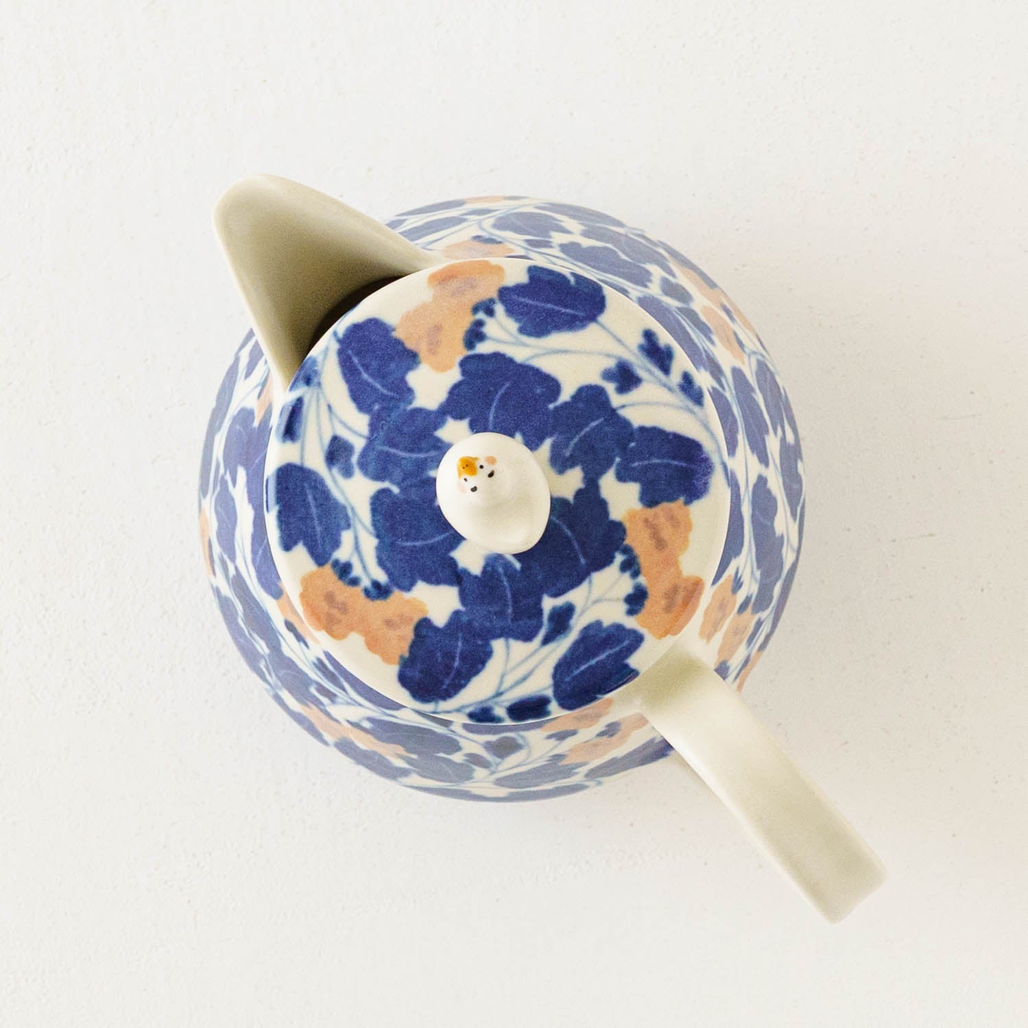 陶芸作家 荒井彩乃 ポット アヒル ピンク 青｜作家もののうつわ通販
