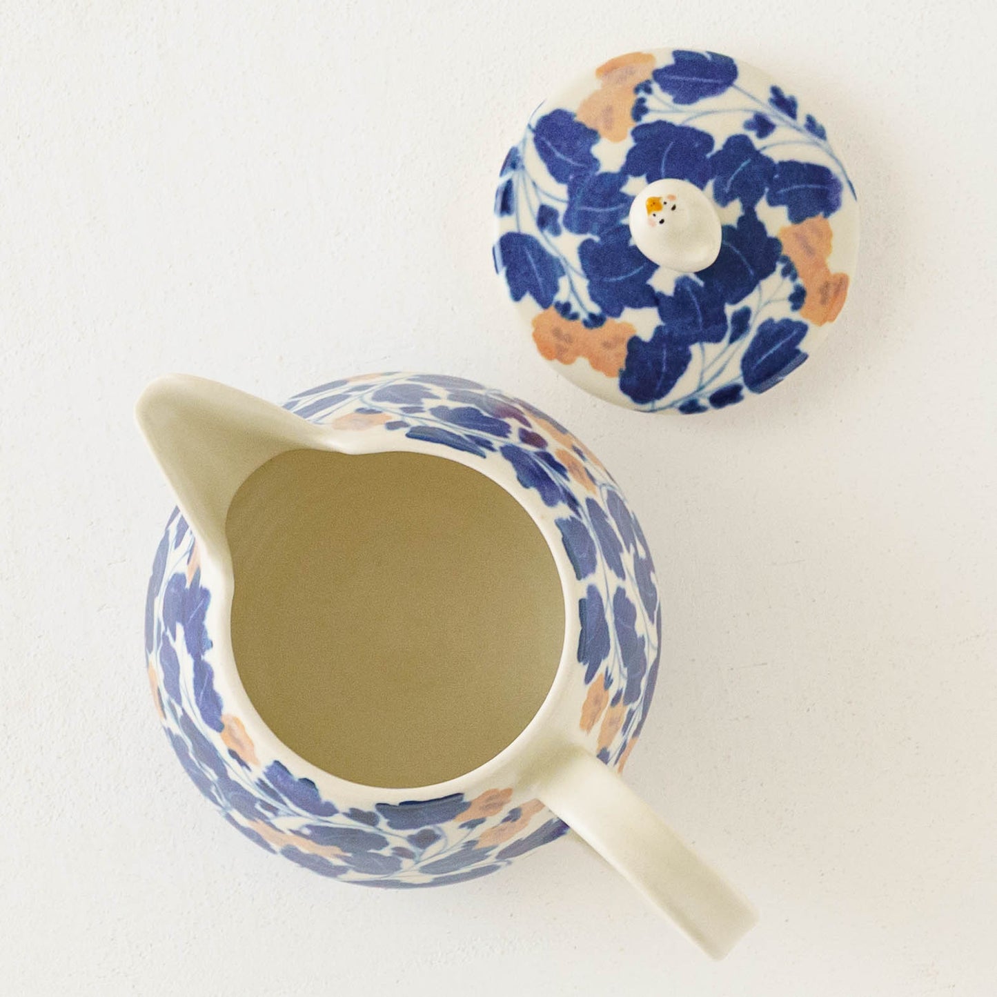 ポット　アヒル　ピンク x 青｜荒井彩乃