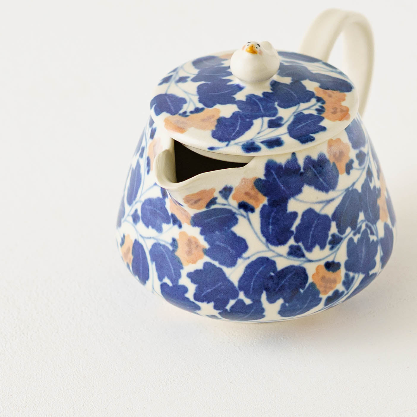 ポット　アヒル　ピンク x 青｜荒井彩乃