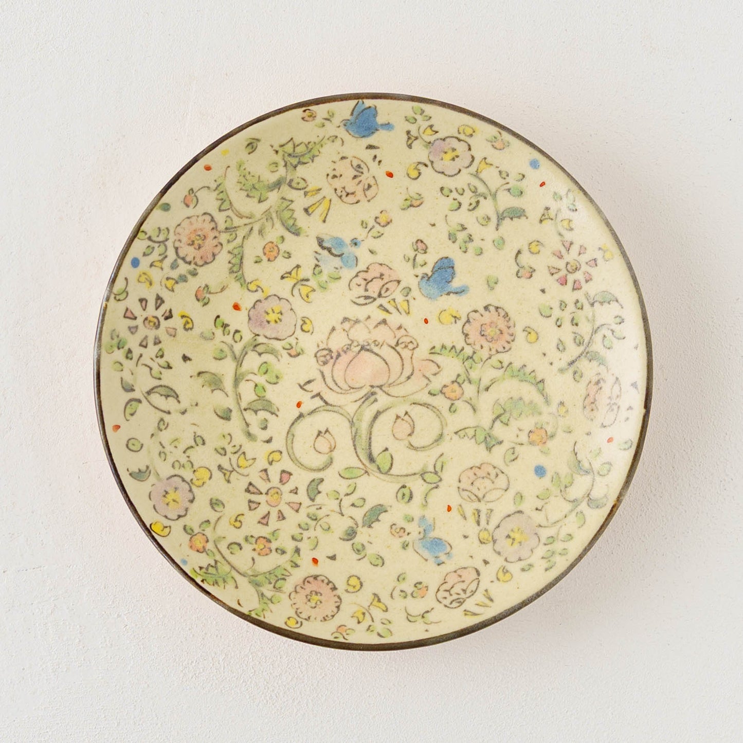 Lotus Bluebird Sarasa Plate | Hahamiya