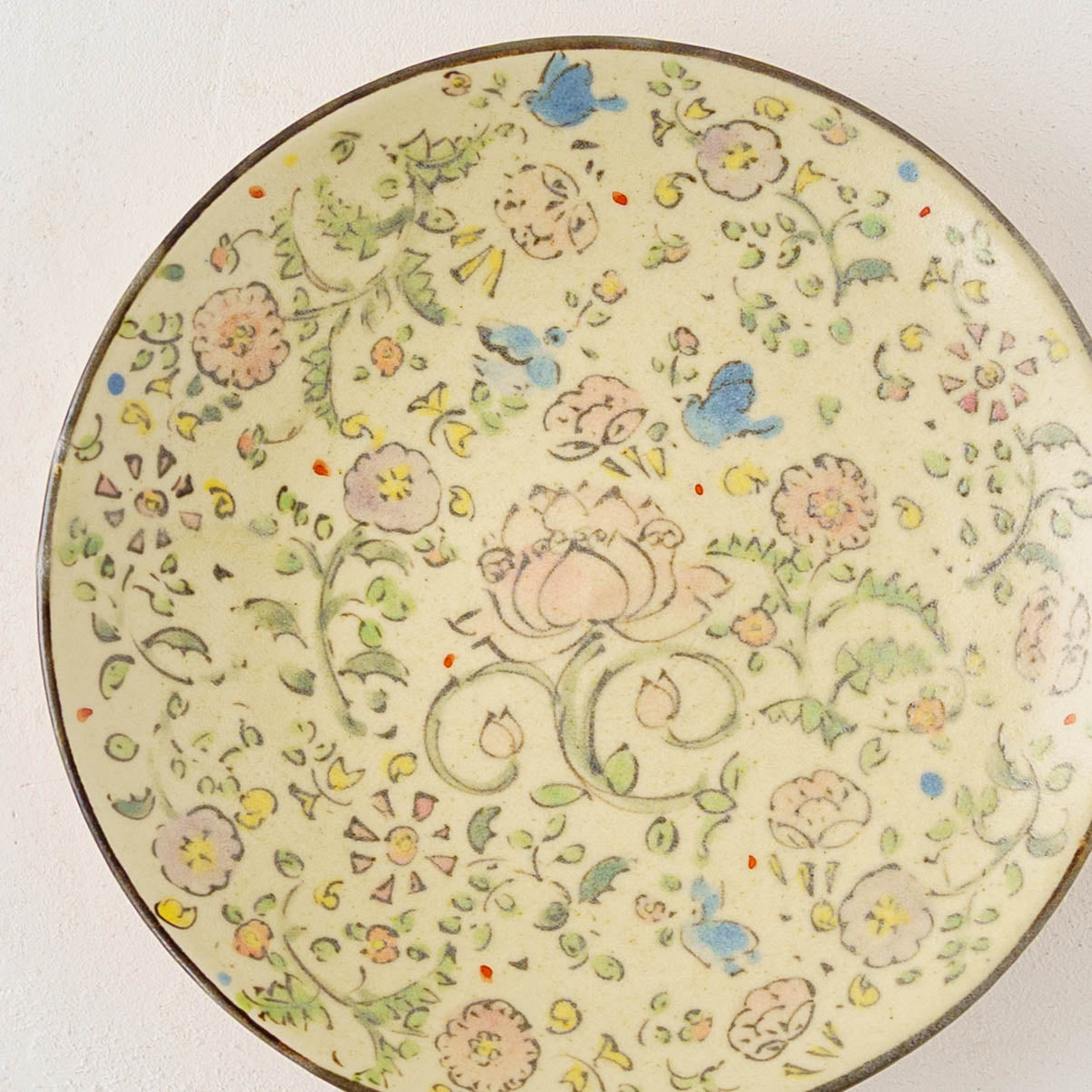 Lotus Bluebird Sarasa Plate | Hahamiya