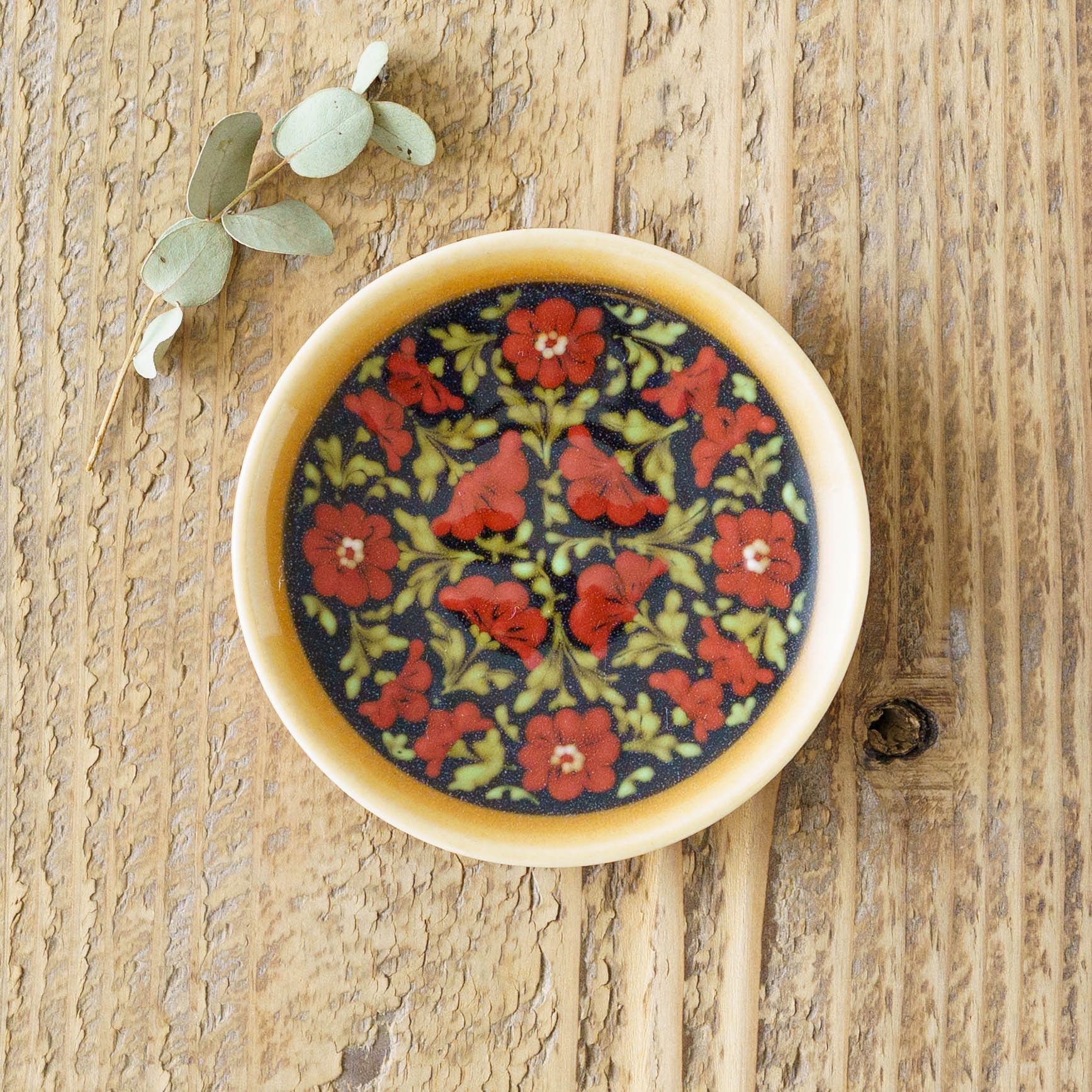 作家もの　　料理が映える大皿 和食器 枝豆のガーリック炒め 三色流し足付大皿 パーティー大皿