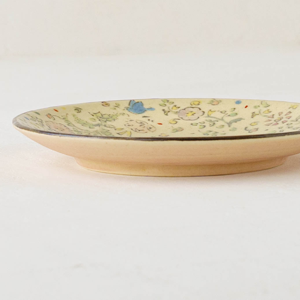 Lotus Bluebird Sarasa Plate | Hahamiya