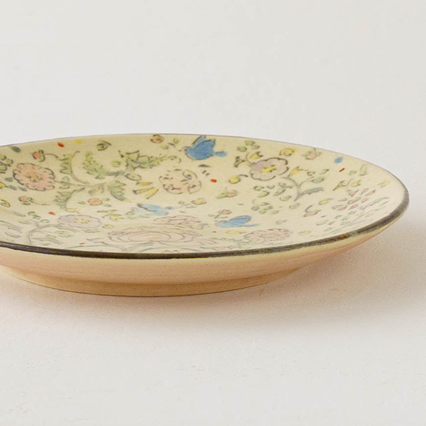 Lotus Bluebird Sarasa Plate | Hahamiya