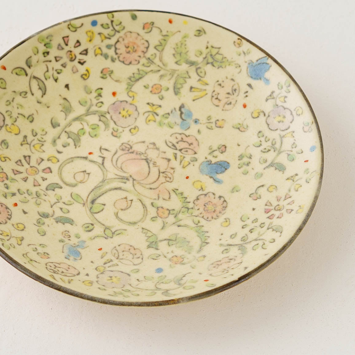 Lotus Bluebird Sarasa Plate | Hahamiya