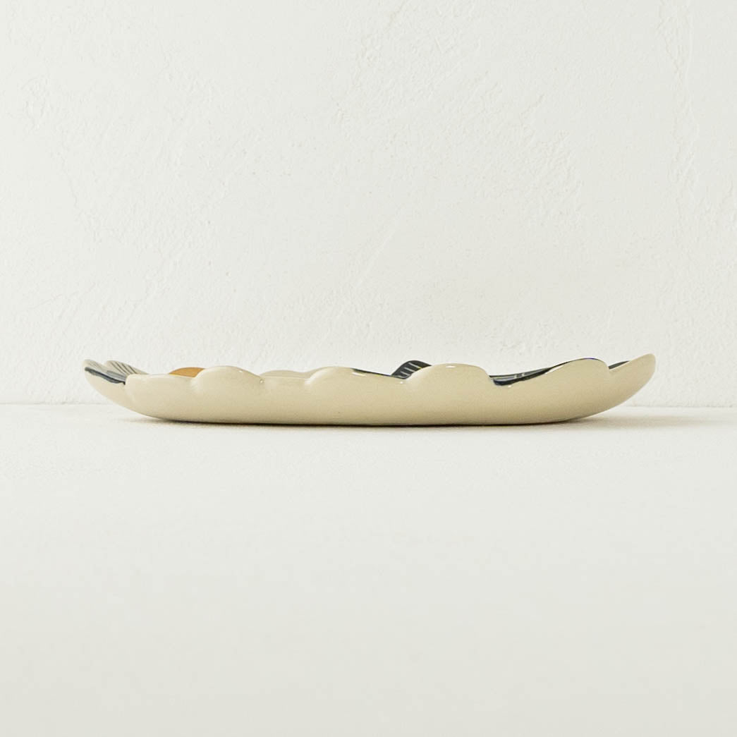 Plate Gold-painted dragon x cloud plate | Naoko Yoshimura