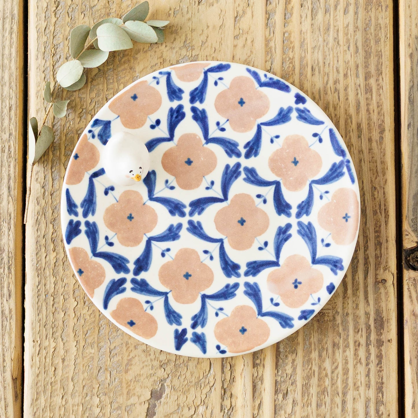 Plate duck pink blue M  | Ayano Arai