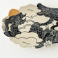 Plate Gold-painted dragon x cloud plate | Naoko Yoshimura