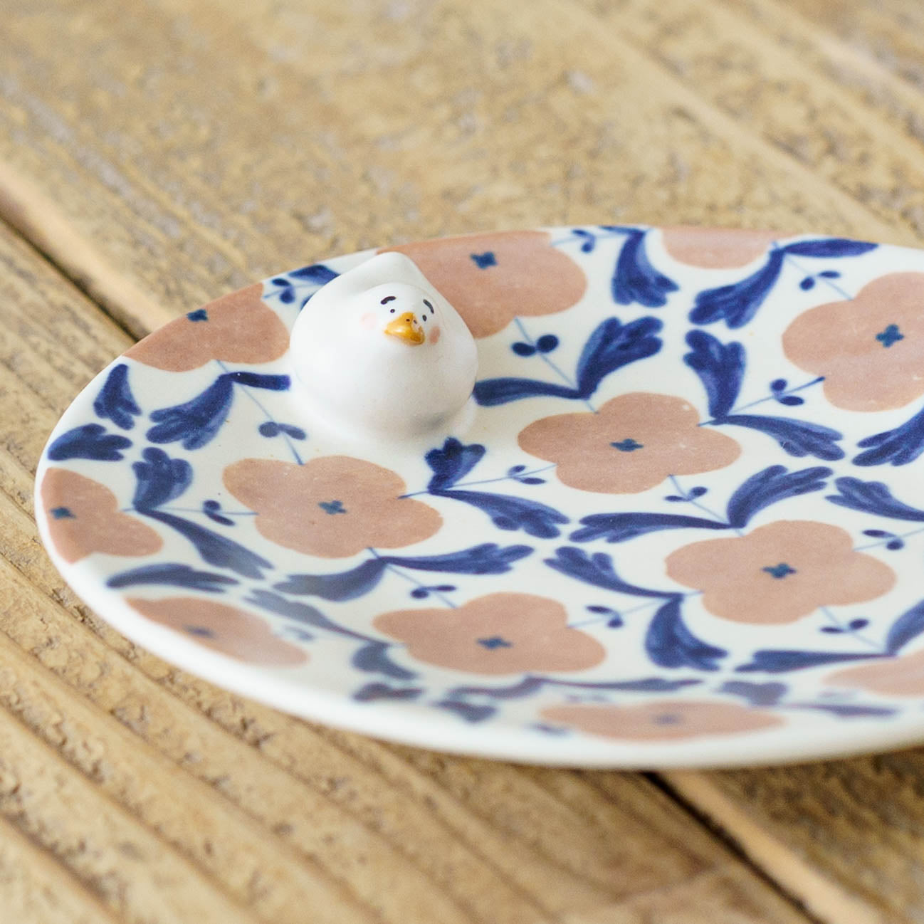 Plate duck pink blue M  | Ayano Arai