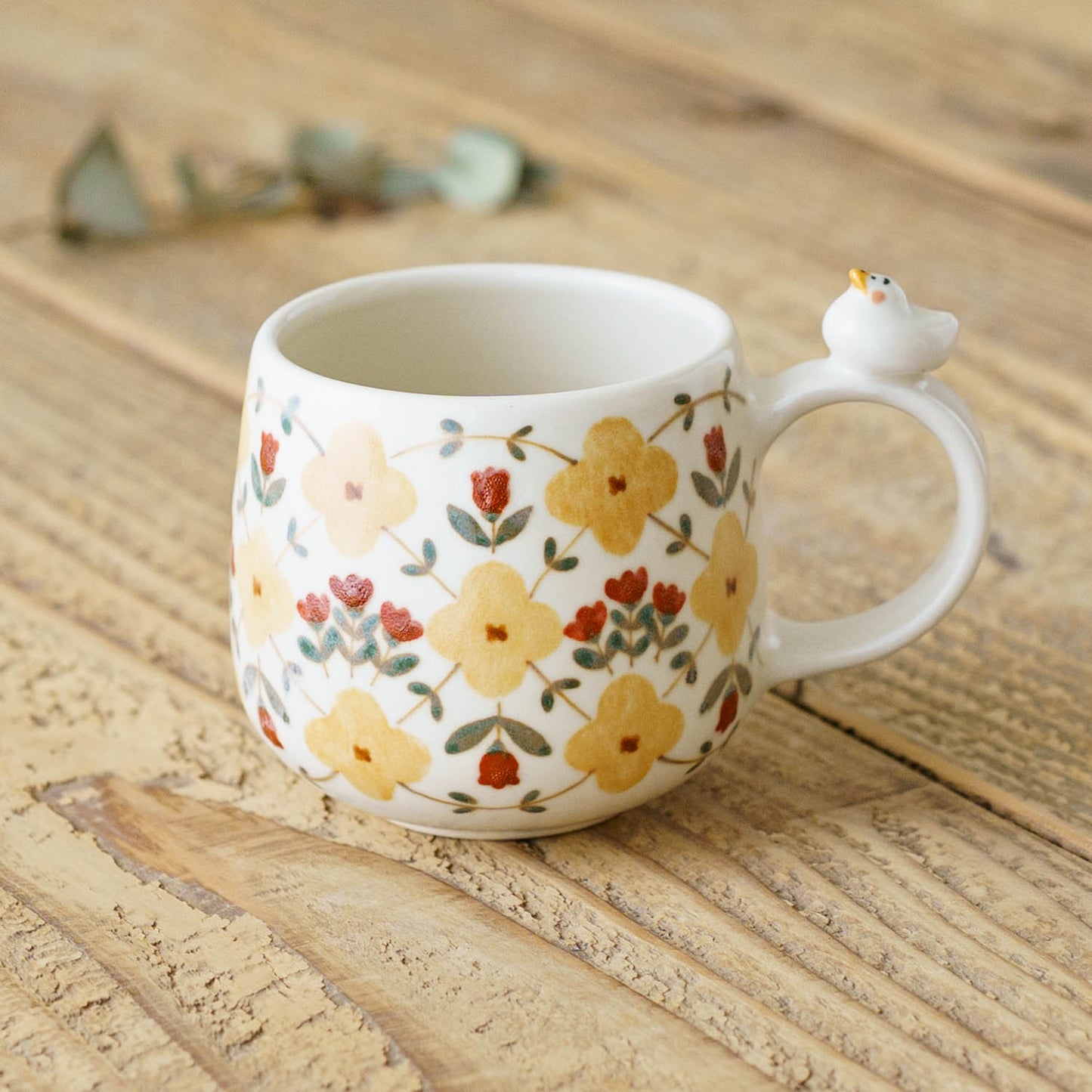 マグカップ　アヒル　黄色｜荒井彩乃