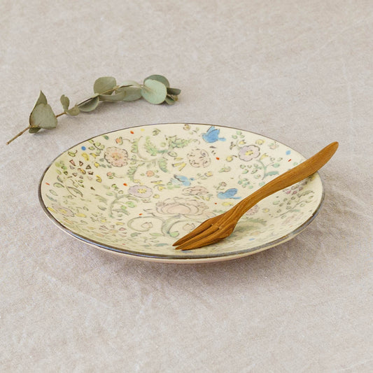 Lotus Bluebird Sarasa Plate | Hahamiya